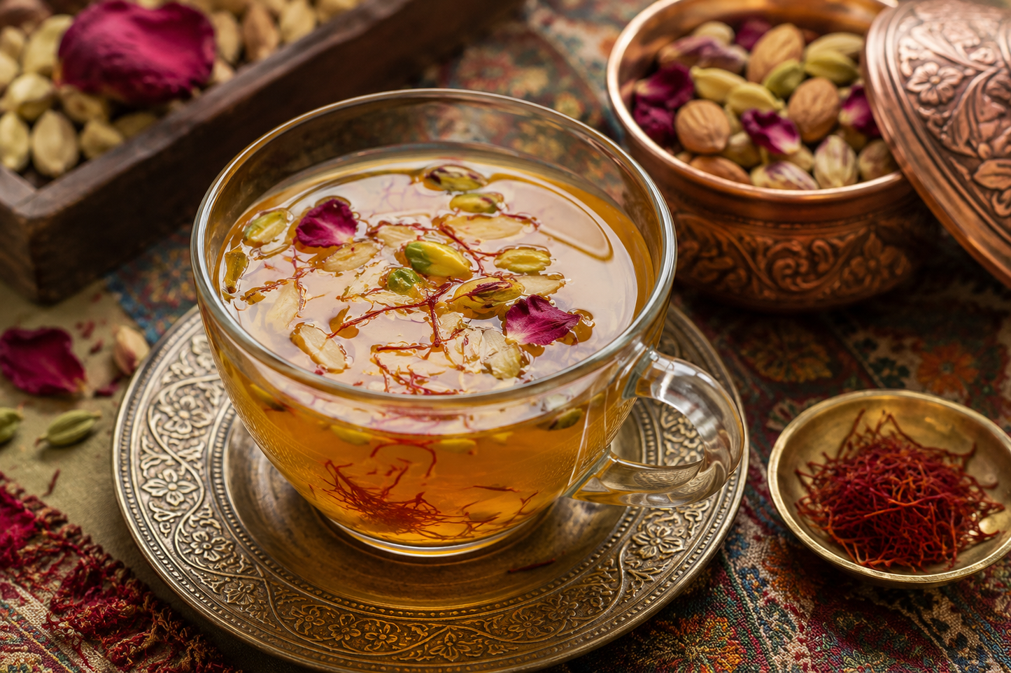 Vrinda Kahwa – Handcrafted Spiced Tea | 20 Pyramid Tea Bags