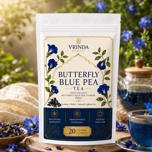 ZIP lock pouches butterfly blue pea tea